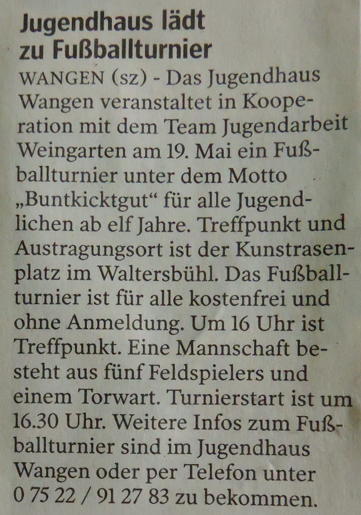Fußballturnier