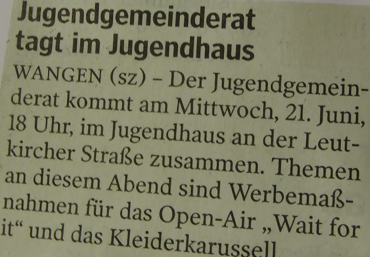 JGR Sitzung im Juha