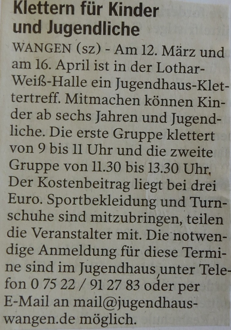 Klettern