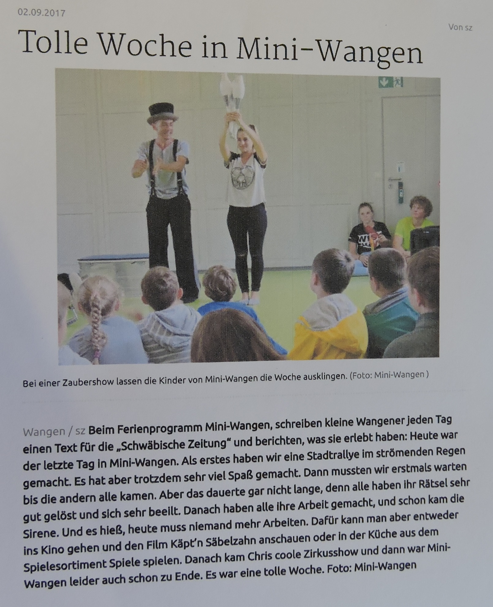 Mini Wangen Tag 5