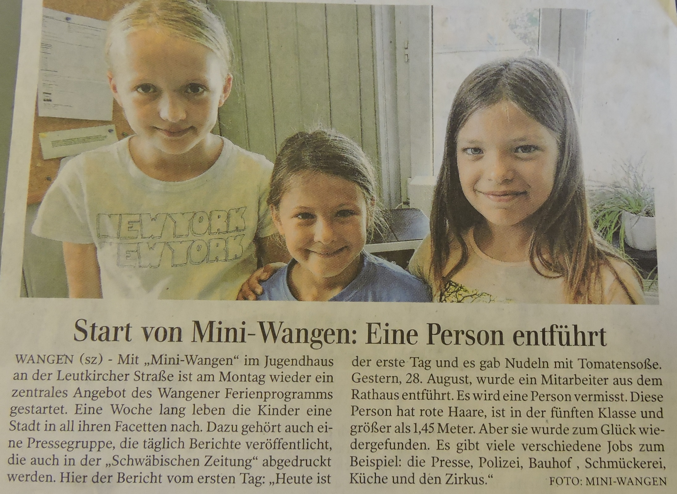 Mini Wangen tag 1
