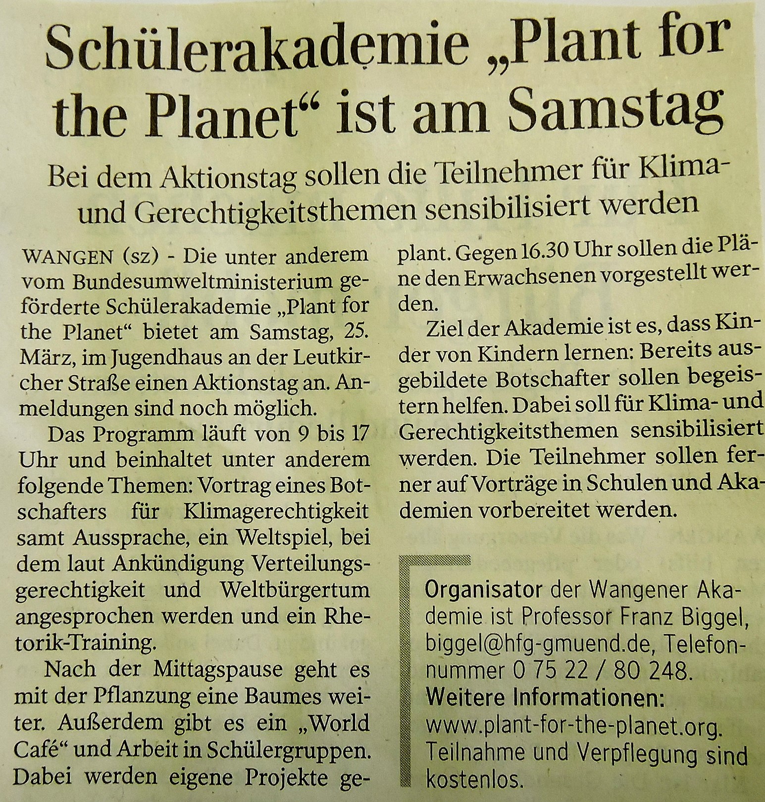 plant for the planet